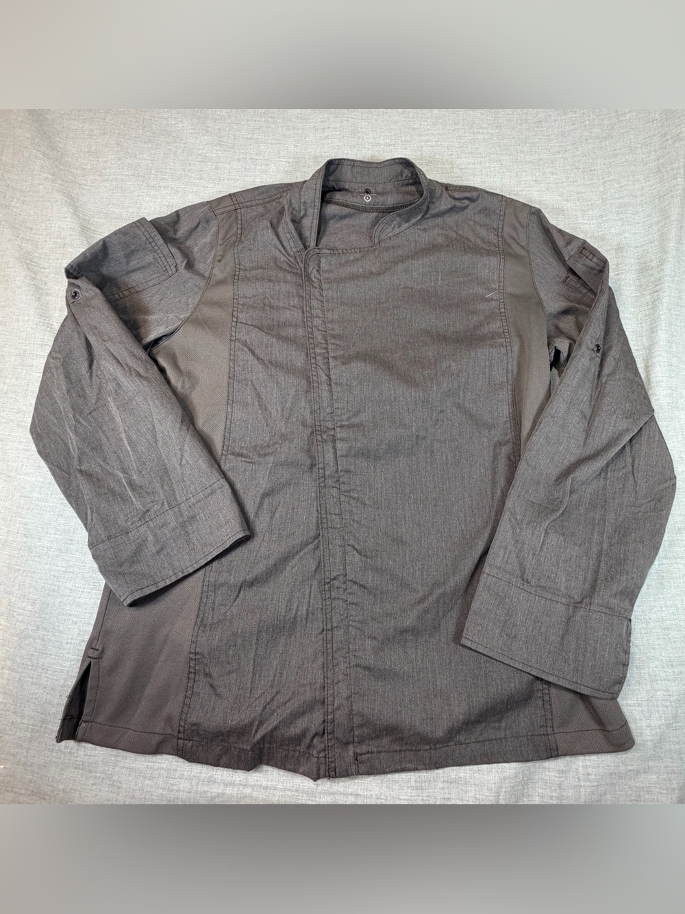 Chef Works Men's Brown heather Lightweight Chef Jacket